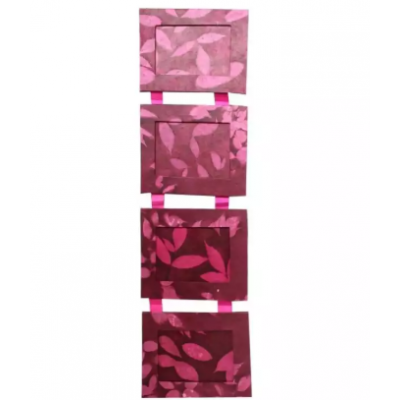 4 Step Photo Hanging Frame - Maroon